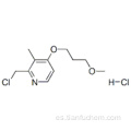 Clorhidrato de 2-clorometil-3-metil-4- (3-metoxipropoxi) piridina CAS 153259-31-5